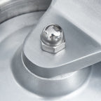 Hamburger Press Machine with 500 Patty Papers Aluminium 13 cm