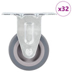 16 Pcs Fixed Casters 50 Mm