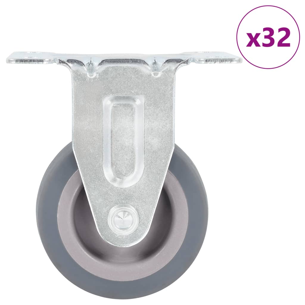 16 Pcs Fixed Casters 50 Mm