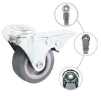 8 Pcs Bolt Hole Swivel Casters 50 Mm