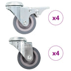 Bolt Hole Swivel Casters 4 Pcs 50 Mm