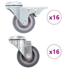 Bolt Hole Swivel Casters 4 Pcs 50 Mm