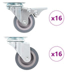 12 Pcs Swivel Casters 50 Mm