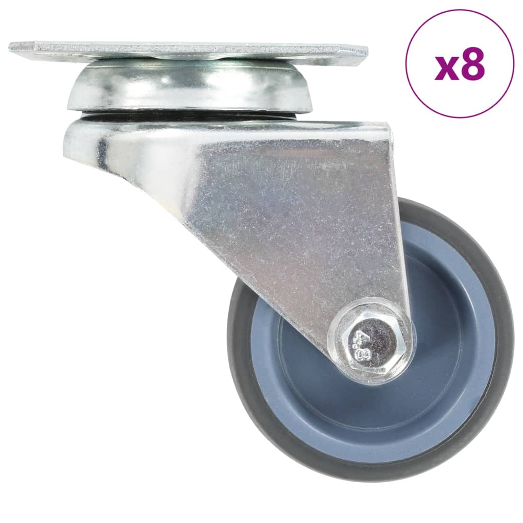 Twin-Wheel Swivel Casters 4 Pcs 50 Mm
