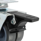 12 Pcs Twin-Wheel Swivel Casters 50 Mm