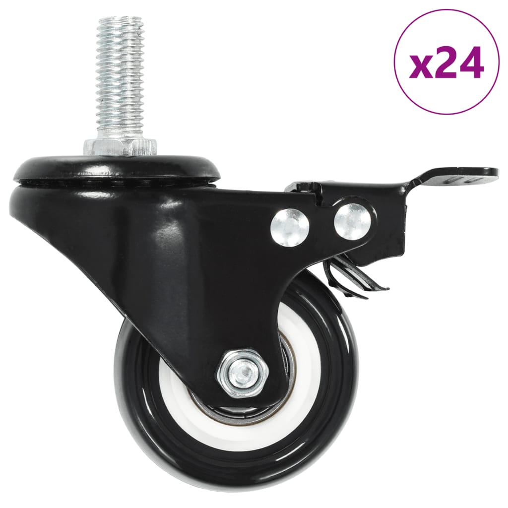 Swivel Casters With Brakes 4 Pcs 50 Mm