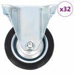 8 Pcs Fixed Casters 75 Mm