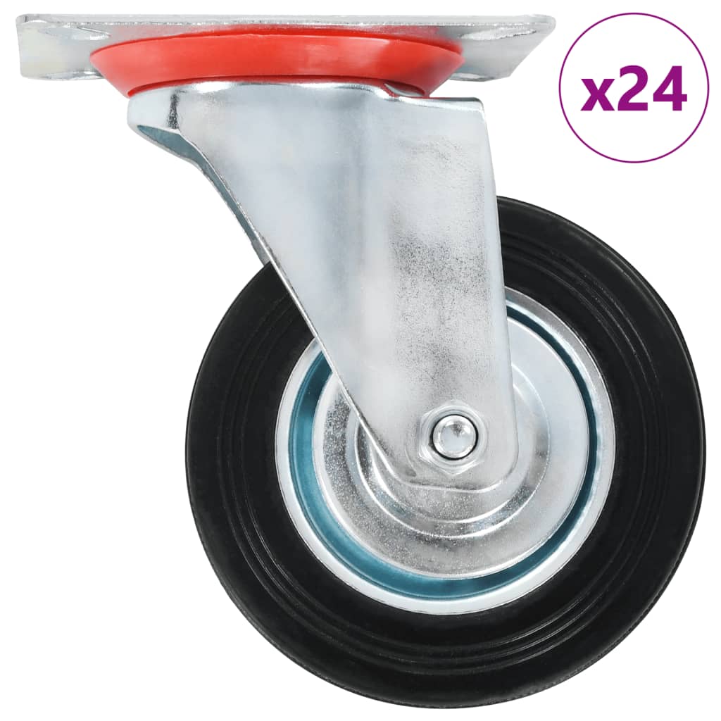 32 Pcs Swivel Casters 100 Mm