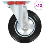 24 Pcs Swivel Casters 160 Mm