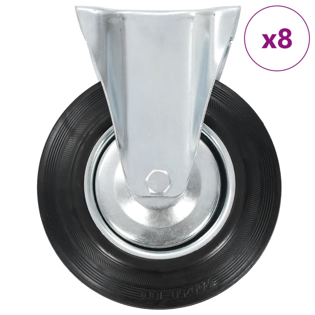 Fixed Casters 4 Pcs 200 Mm