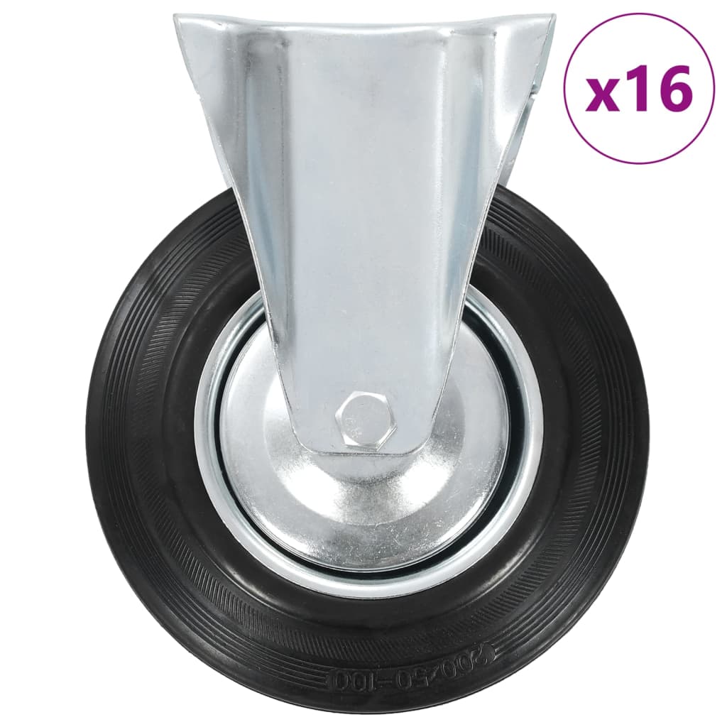 Fixed Casters 4 Pcs 200 Mm