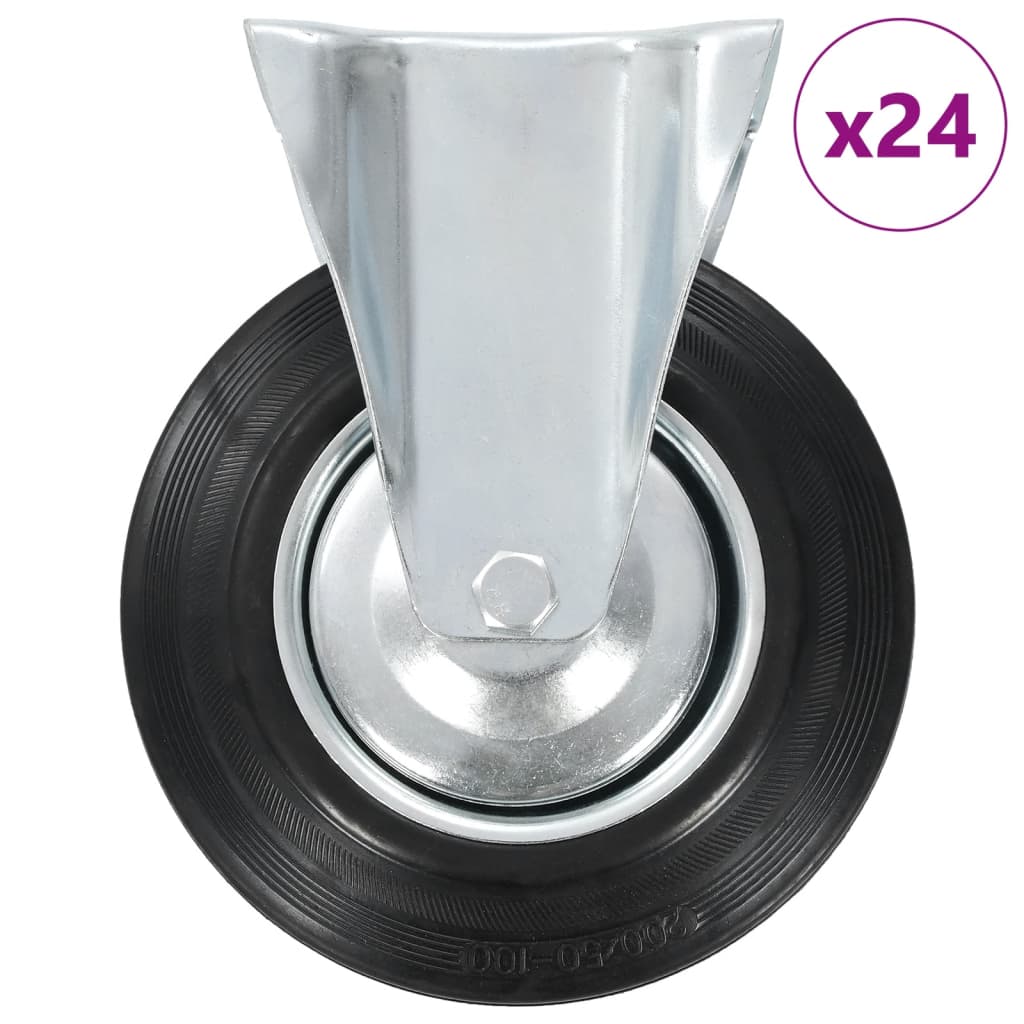 Fixed Casters 4 Pcs 200 Mm