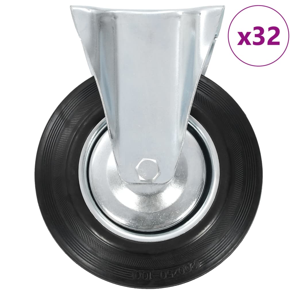 Fixed Casters 4 Pcs 200 Mm