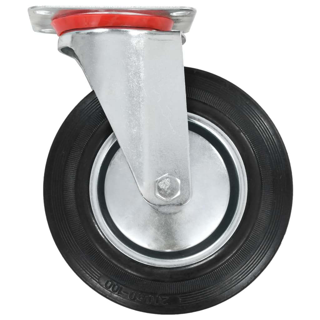 12 Pcs Swivel Casters 200 Mm