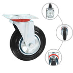 12 Pcs Swivel Casters 160 Mm