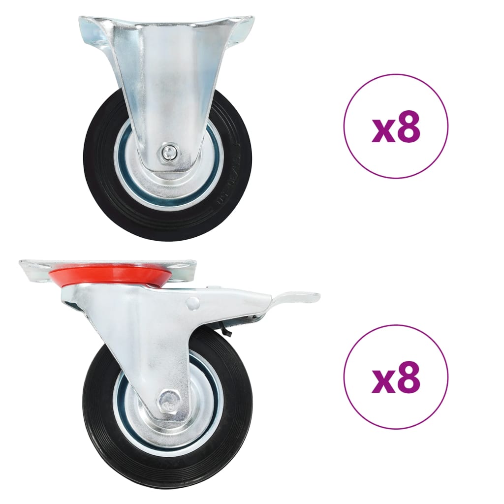 Casters 4 Pcs 100 Mm