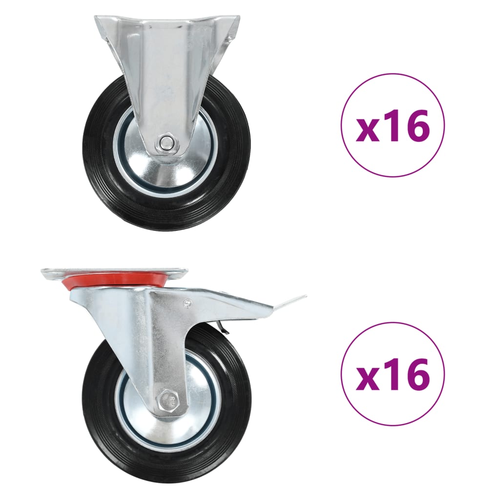 Casters 4 Pcs 160 Mm