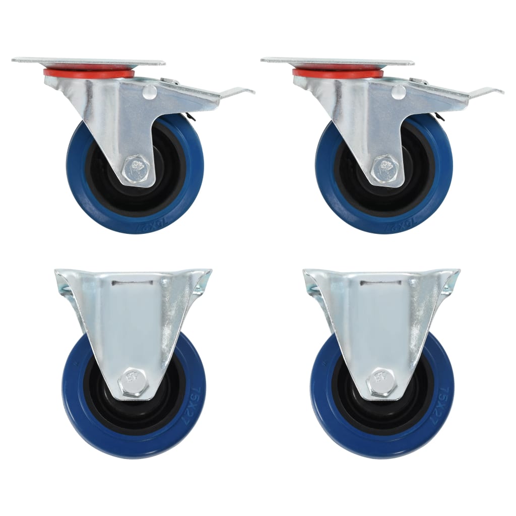 16 Pcs Casters 75 Mm