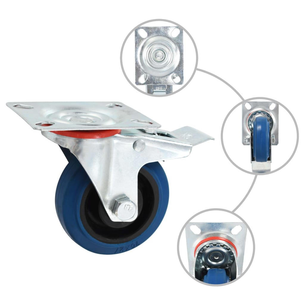 16 Pcs Casters 75 Mm