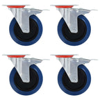 8 Pcs Swivel Casters 125 Mm