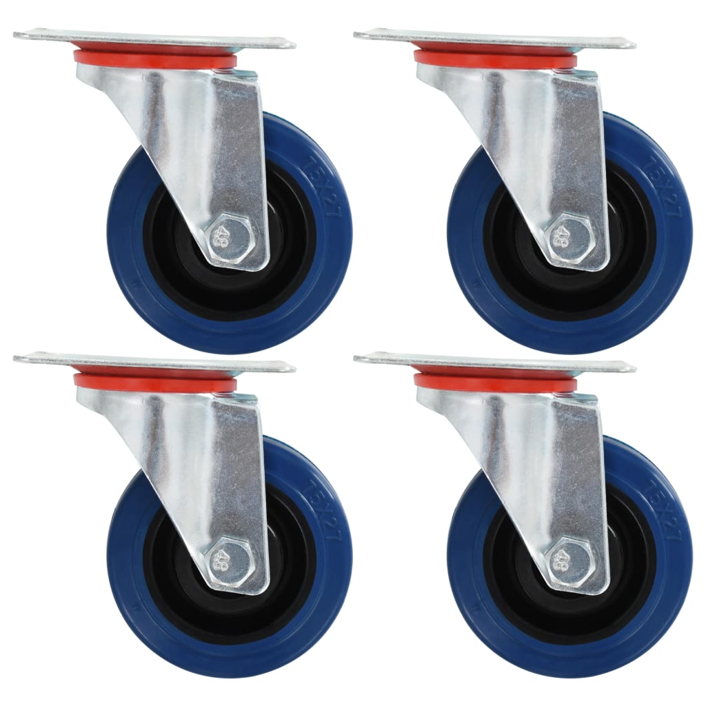 8 Pcs Swivel Casters 75 Mm
