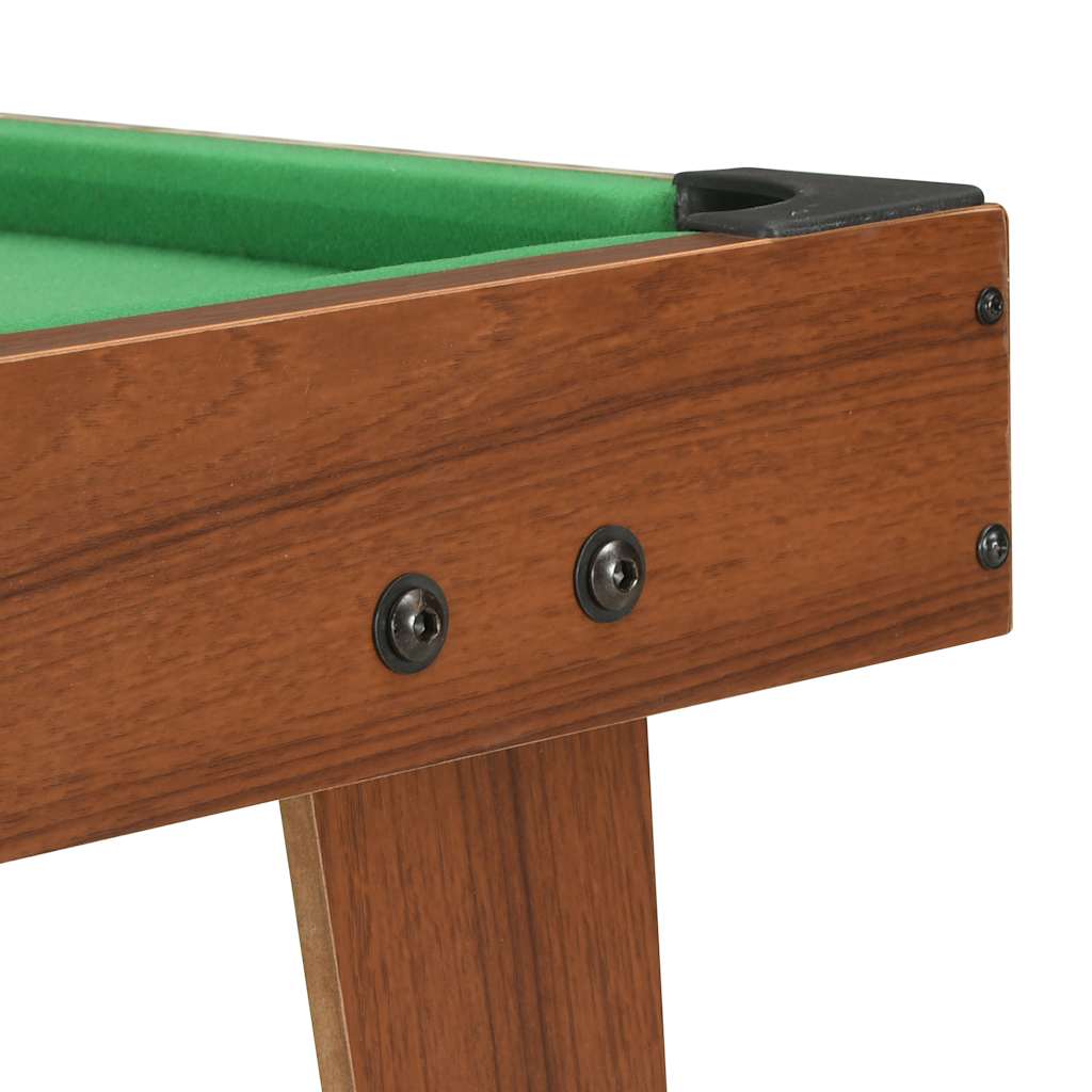 3 Feet Mini Pool Table 92x52x19 cm Brown and Green