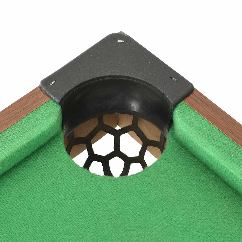 3 Feet Mini Pool Table 92x52x19 cm Brown and Green