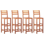 Bar Chairs 4 pcs Solid Acacia Wood