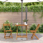 Folding Garden Table 70x70x75 cm Solid Acacia Wood