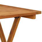 Folding Garden Table 70x70x75 cm Solid Acacia Wood