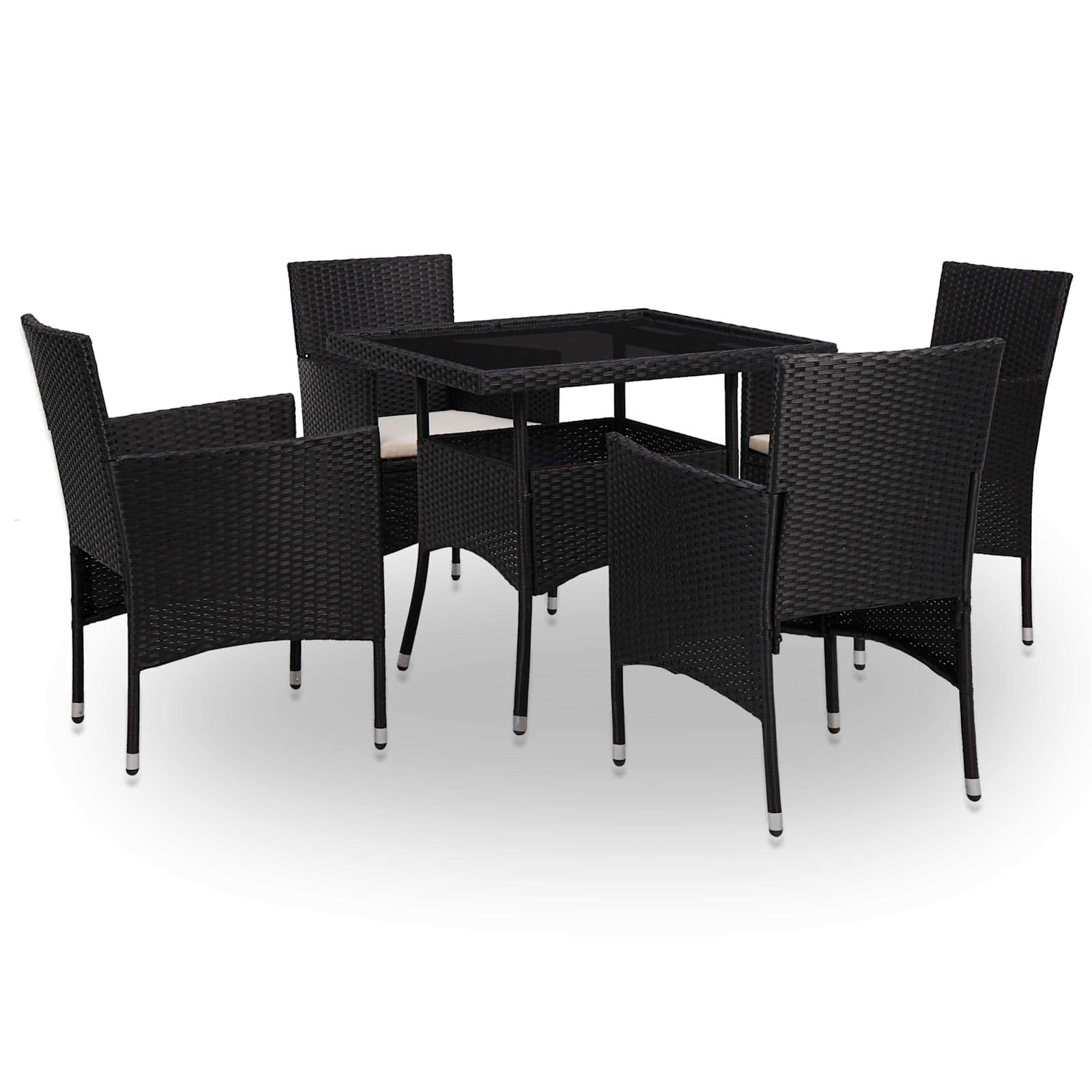 Furniture Set 5 pcs Black