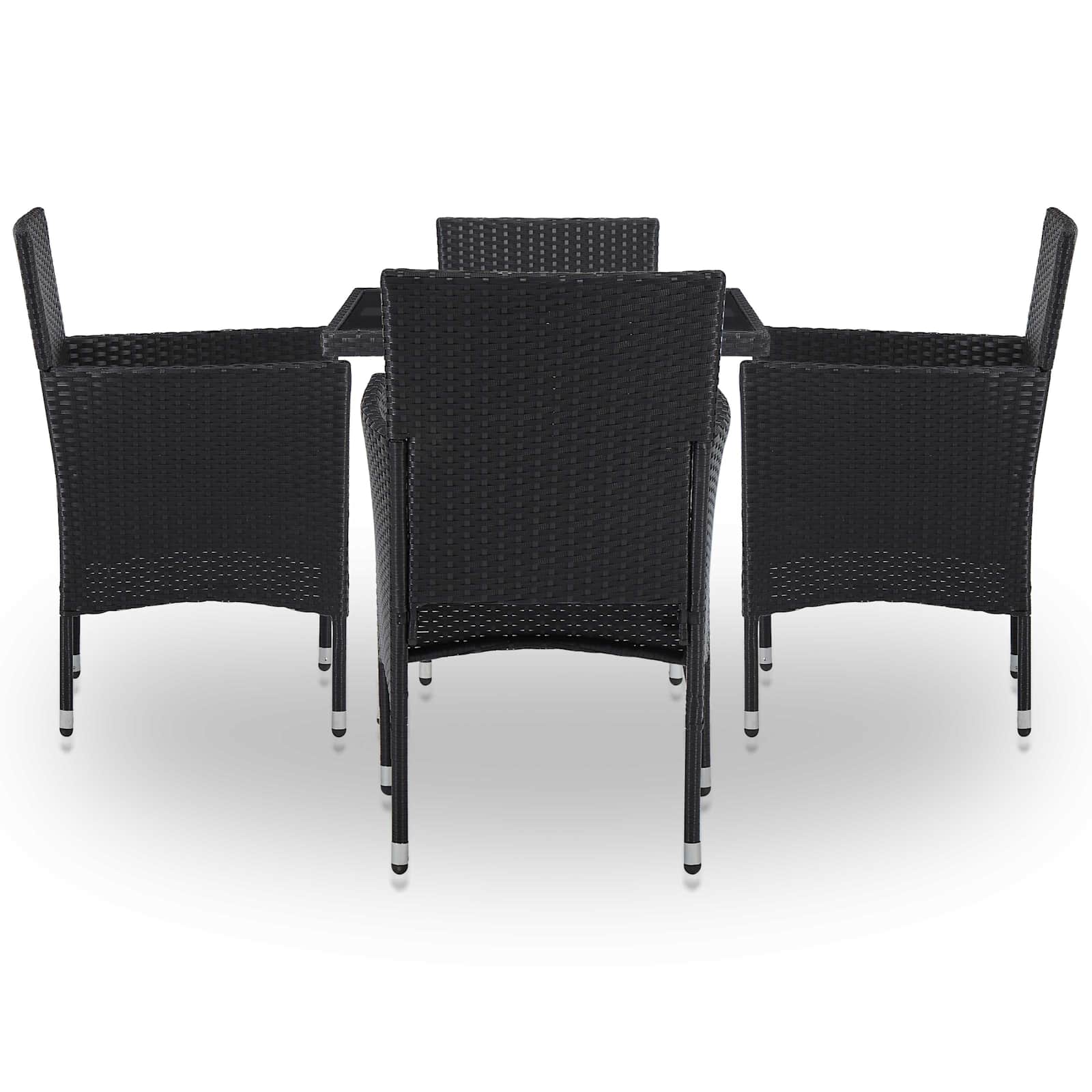 Furniture Set 5 pcs Black