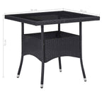 Furniture Set 5 pcs Black