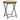 Tea Table Black 60 cm Poly Rattan and Solid Acacia Wood