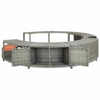 Hot Tub Surround Grey Poly Rattan