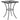 Mosaic Bistro Table Black and White 60 cm Ceramic