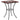 Mosaic Bistro Table Terracotta and White 60 cm Ceramic