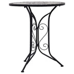 Mosaic Bistro Table Grey 61cm Ceramic