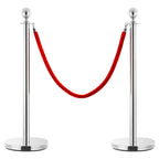 3 Piece Vip Queue Barrier Set Stainless Steel