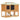 Animal Rabbit Cage Double Floor Wood