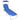 Folding Sun Lounger with Canopy Blue Aluminium