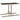 Garden Table Beige 110x53x72 cm Glass and Poly Rattan