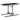 Garden Table Anthracite 110x53x72 cm Glass and Poly Rattan