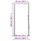 Outdoor Shower Stainless Steel Double Jets