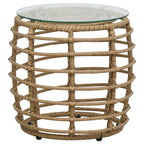 3 Piece Bistro Set Poly Rattan Oak