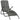 Folding Sun Lounger Poly Rattan Grey