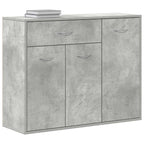 Sideboard Concrete Grey 88x30x70 cm Engineered Wood