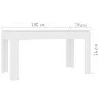 Table White Chipboard