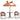 3 Piece Kids' Garden Bistro Set with Parasol Brown