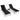 Sun Loungers 2 pcs with Table Steel and Textilene Black